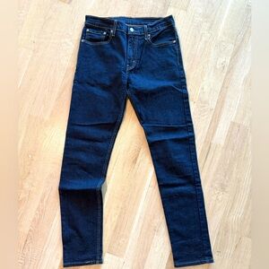 Levi's 512 Taper Fit Dark Blue Jeans Size 31x34